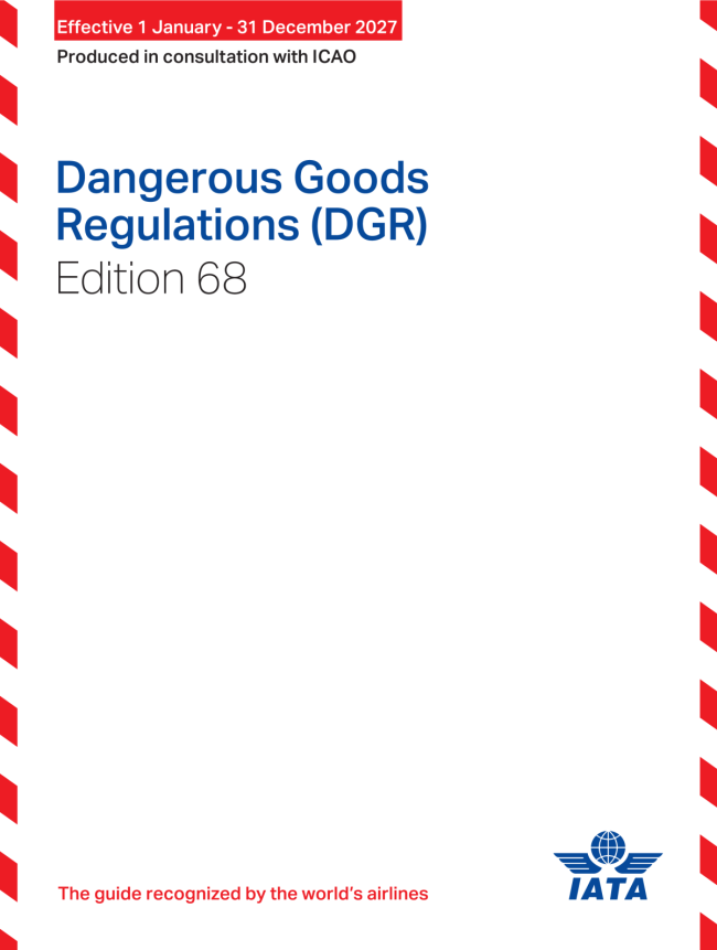 IATA 2027 Dangerous Goods Regulations - DGR - 68th Edition (Print Version)